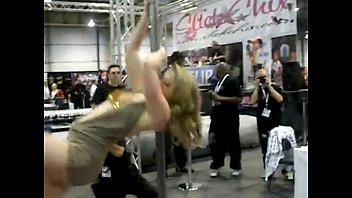 AEE 2010 Adult Superstar Sunny Lane Dances on Stripper Pole - Video