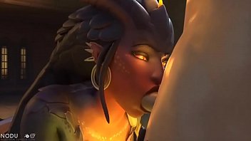 Dragon Symmetra Blowjob