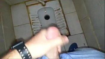 Jerking off in a school toilet